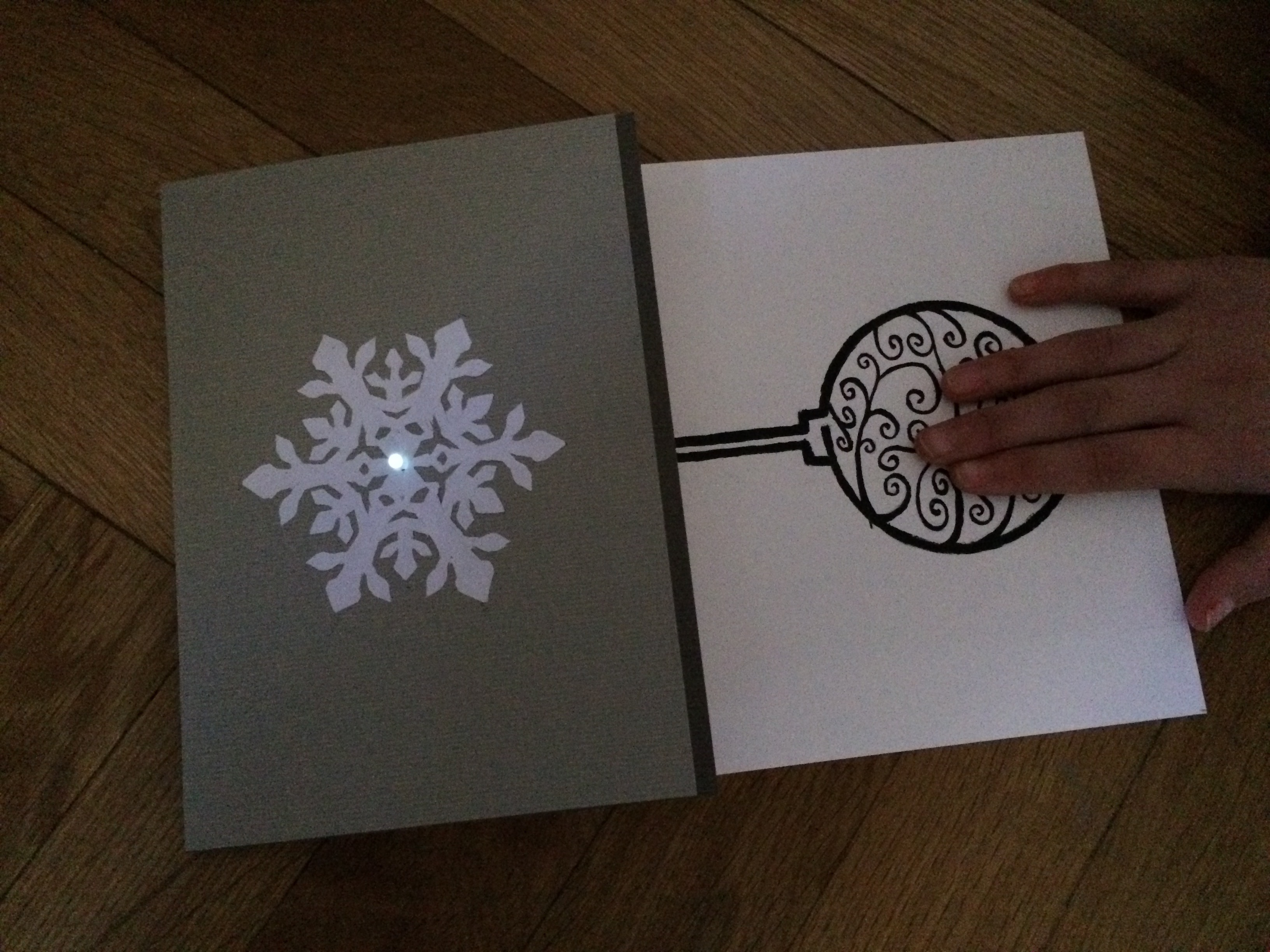 A Paper Circuits Christmas Card Challenge The steamship